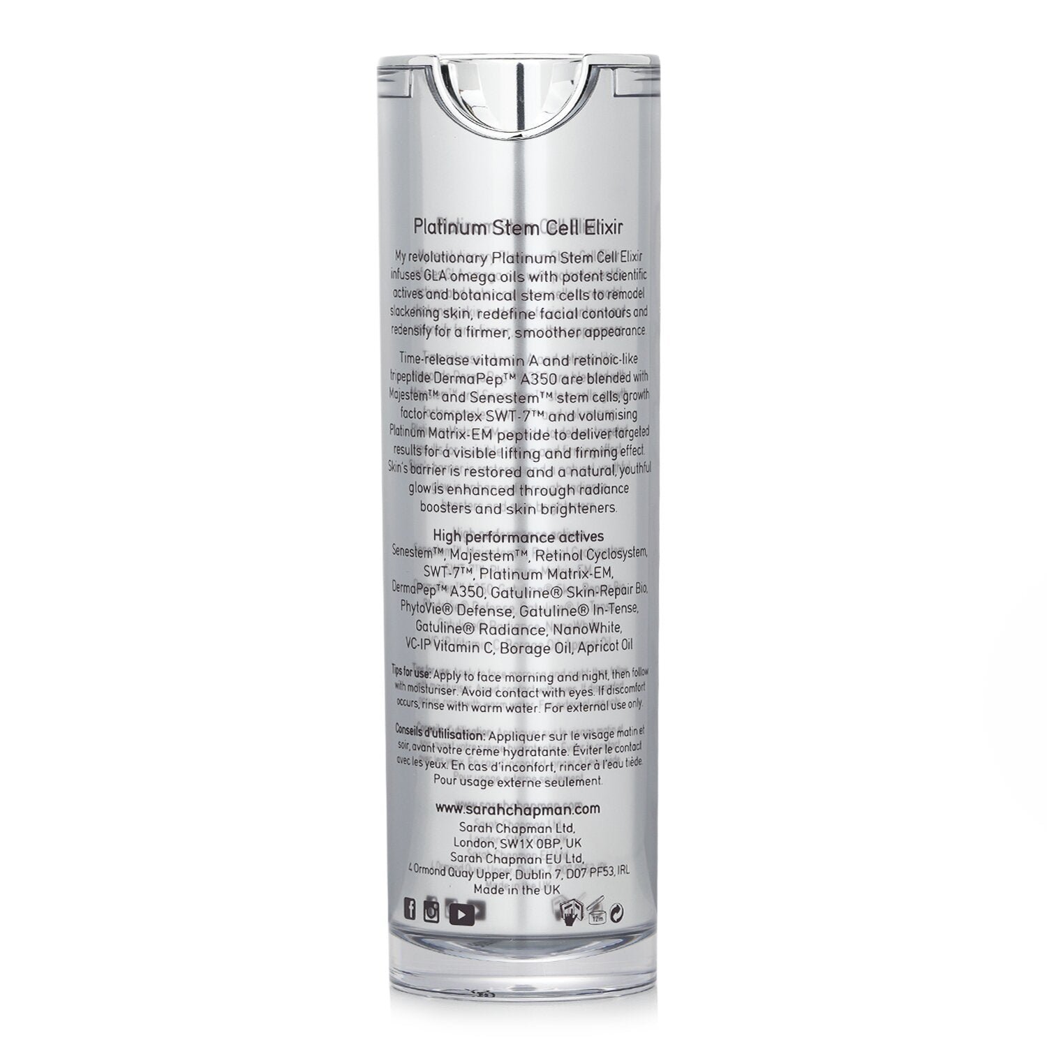 Skinesis Platinum Stem Cell Elixir by Sarah Chapman - Image 3