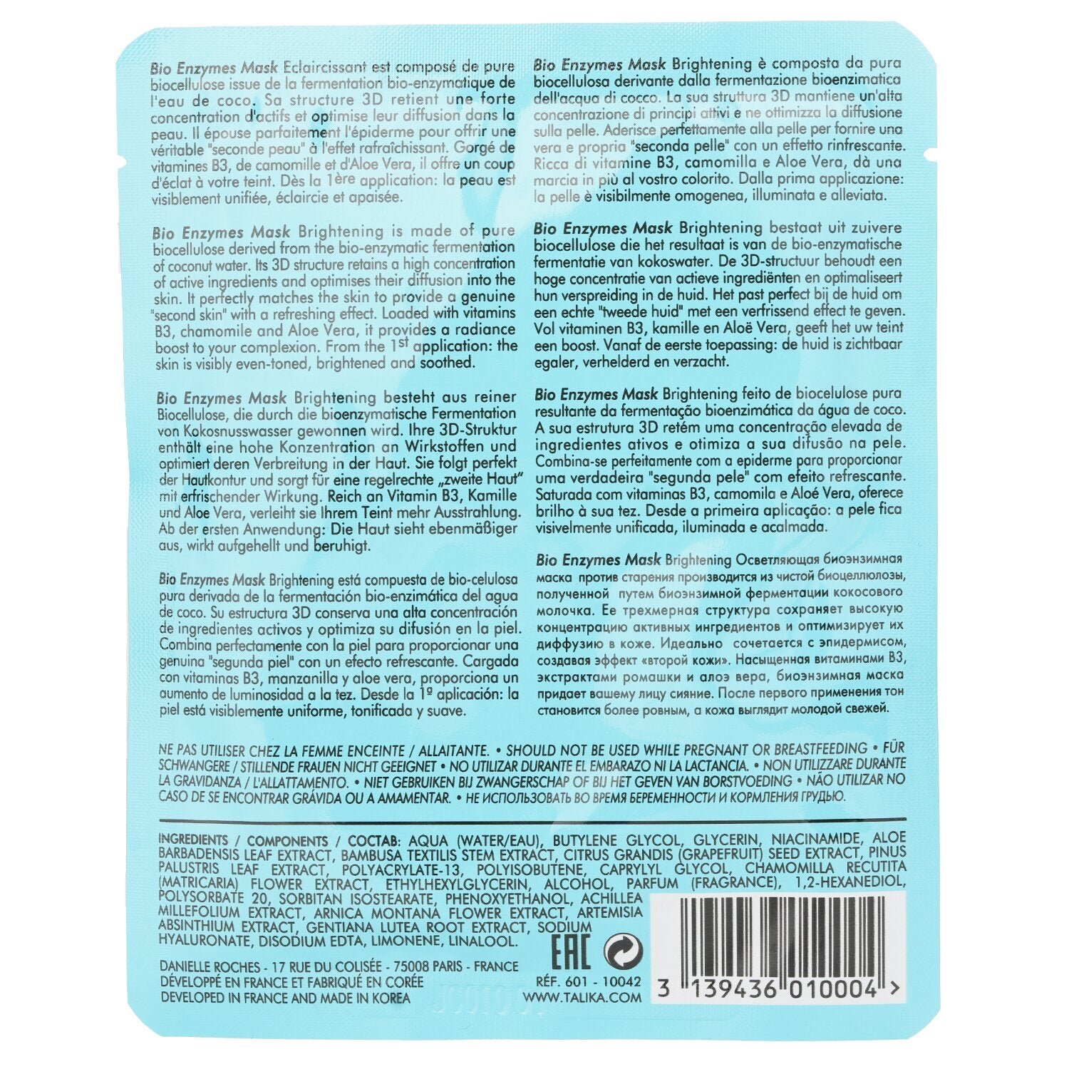 Bio Enzymes Brightening Mask by Talika - Image 2