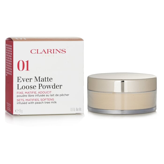 بودرة سائبة ايفر مات - # 01 يونيفرسال لايت 15g/0.5oz من Clarins - صورة 2