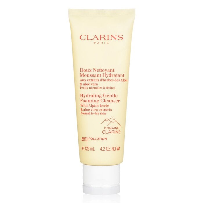 منظف رغوي لطيف مرطب بأعشاب الألب ومستخلص الألوفيرا - للبشرة العادية إلى الجافة 125ml/4.2oz من Clarins - صورة 1
