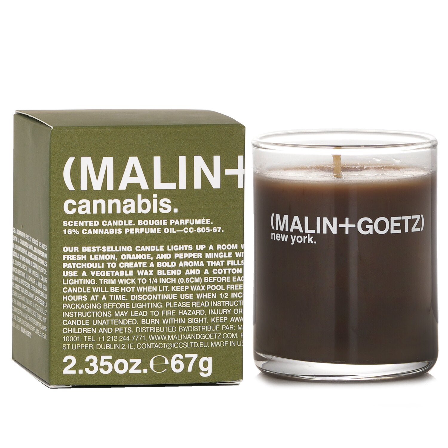 Scented Candle - Cannabis(Random Packaging) by MALIN+GOETZ - Image 2