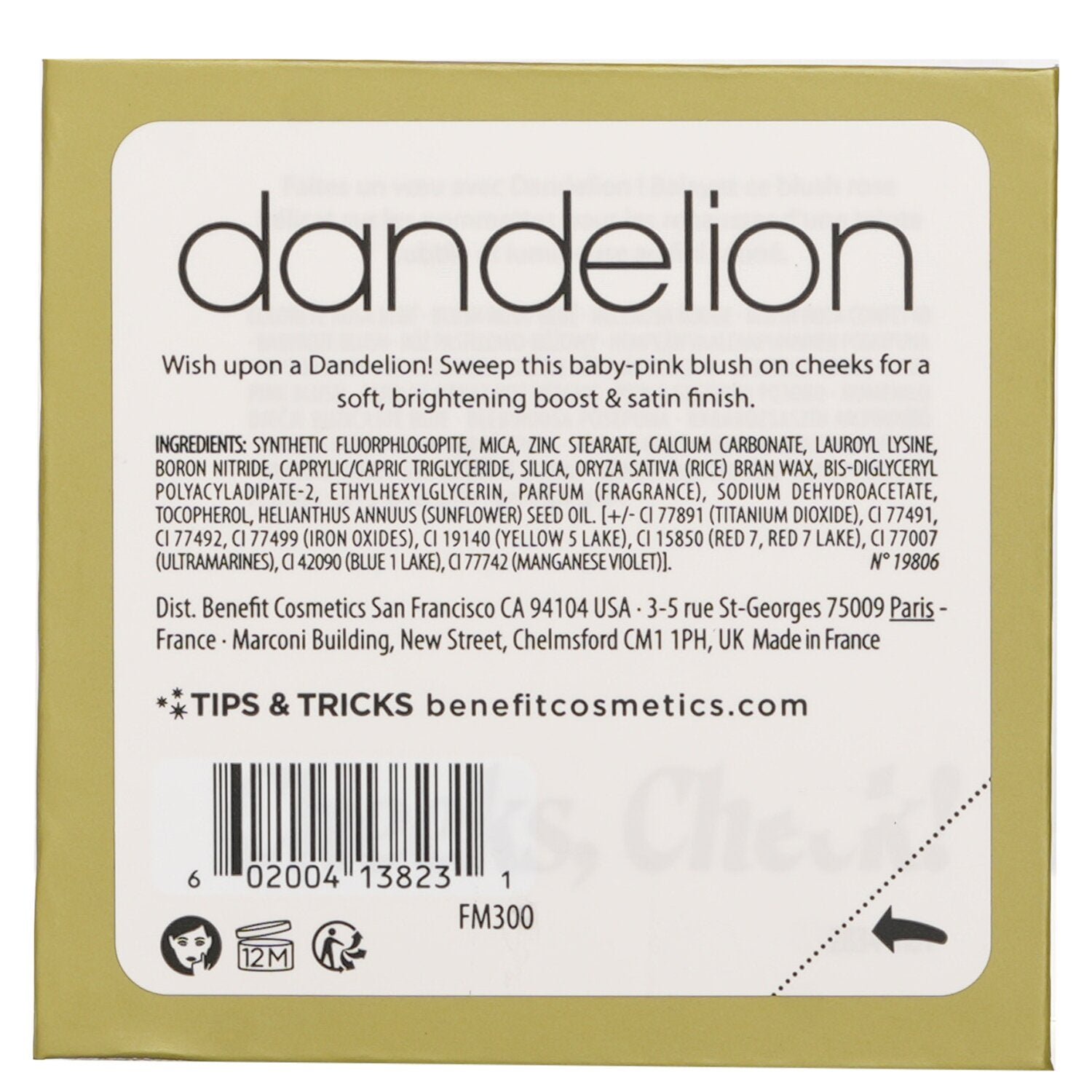 أحمر خدود تفتيح Dandelion Baby Pink من Benefit - صورة 3