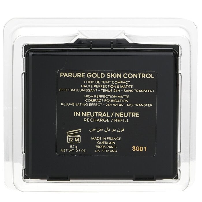 Parure Gold Skin Control High Perfection Matte Compact Foundation Refill - # 1N 8.7g/0.3oz by Guerlain - Image 3