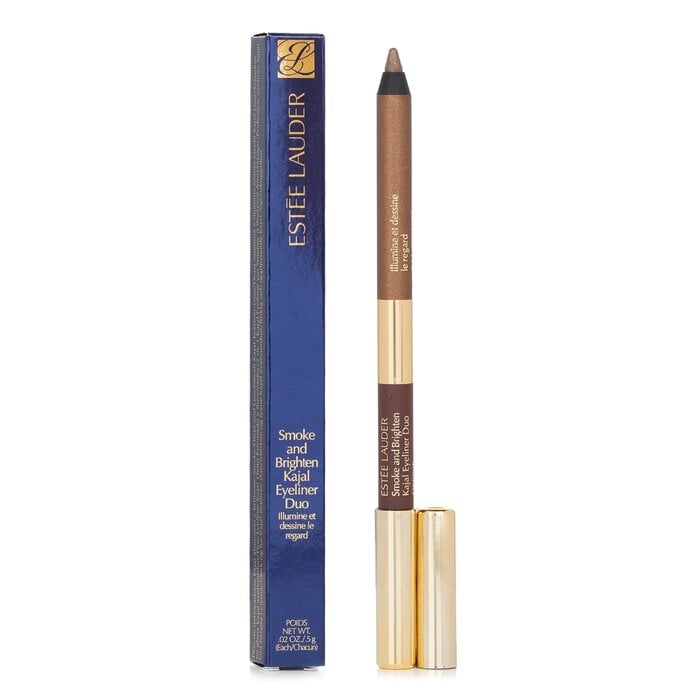 زوج كحل عيون للعيون المدخنة والمضيئة - # Dark Chocolate / Rich Bronze 0.5g/0.02oz من Estee Lauder - صورة 2