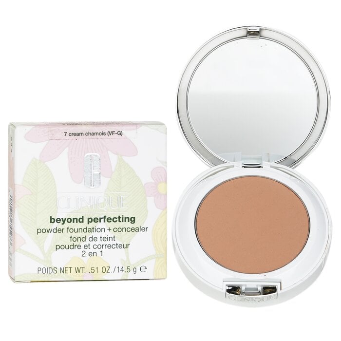 بودرة أساس تكميلية مثالية + خافي عيوب - # 07 Cream Chamois (VF-G) 14.5g/0.51oz من Clinique - صورة 2