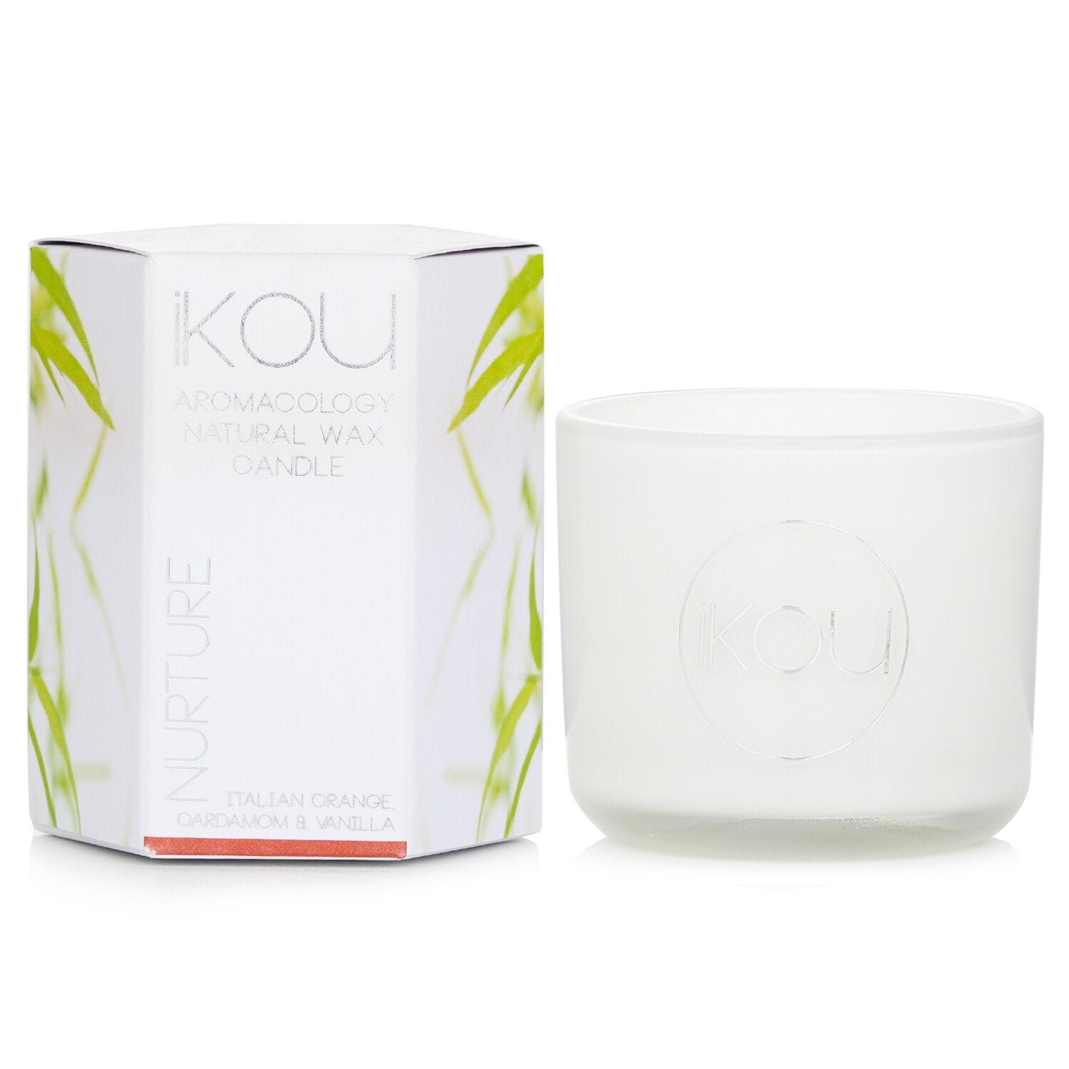 زجاجة شمع طبيعية Eco-Luxury Aromacology - Nurture (البرتقال الإيطالي والهال والفانيليا) من iKOU - صورة 2
