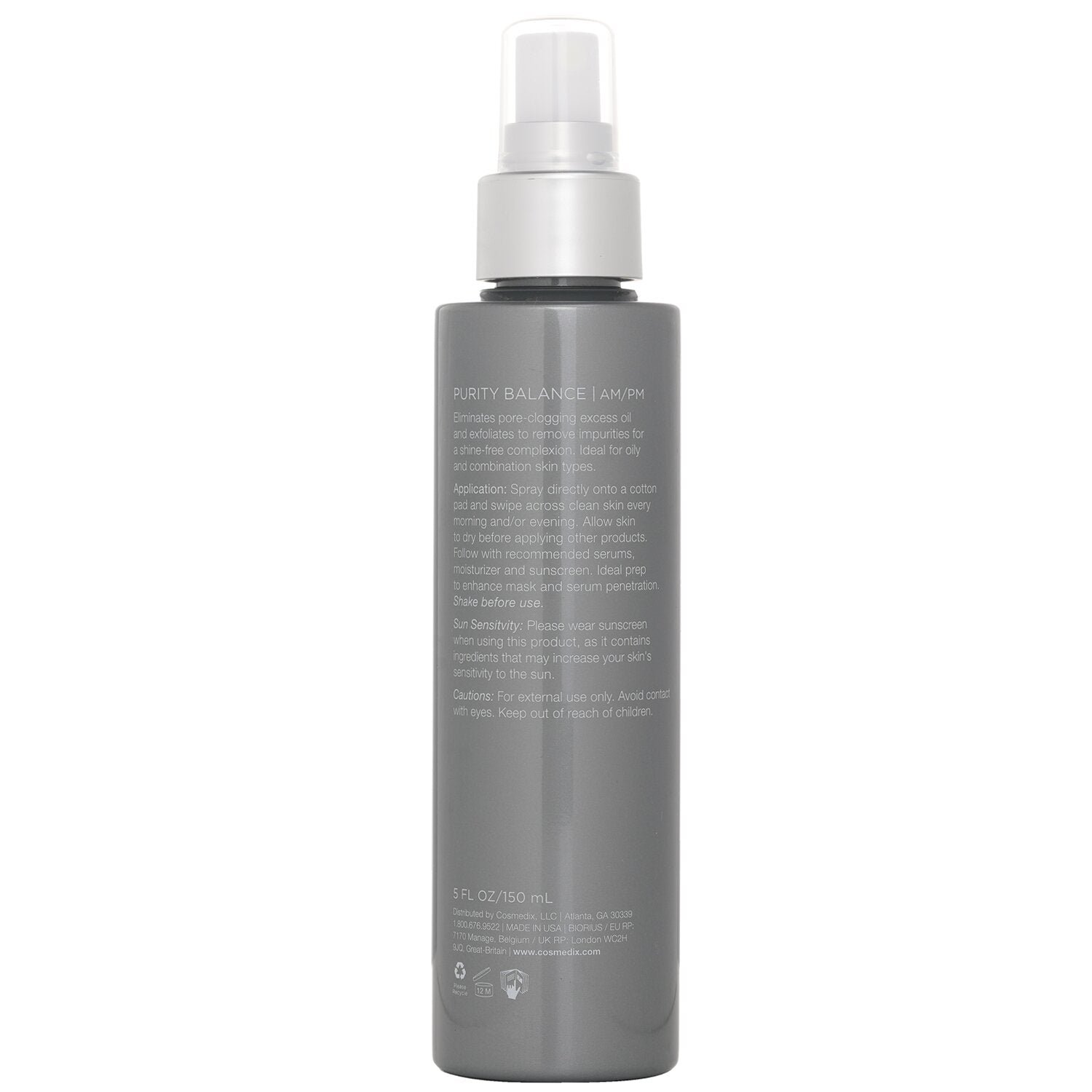 Purity Balance Exfoliating Prep Toner by CosMedix - Image 3