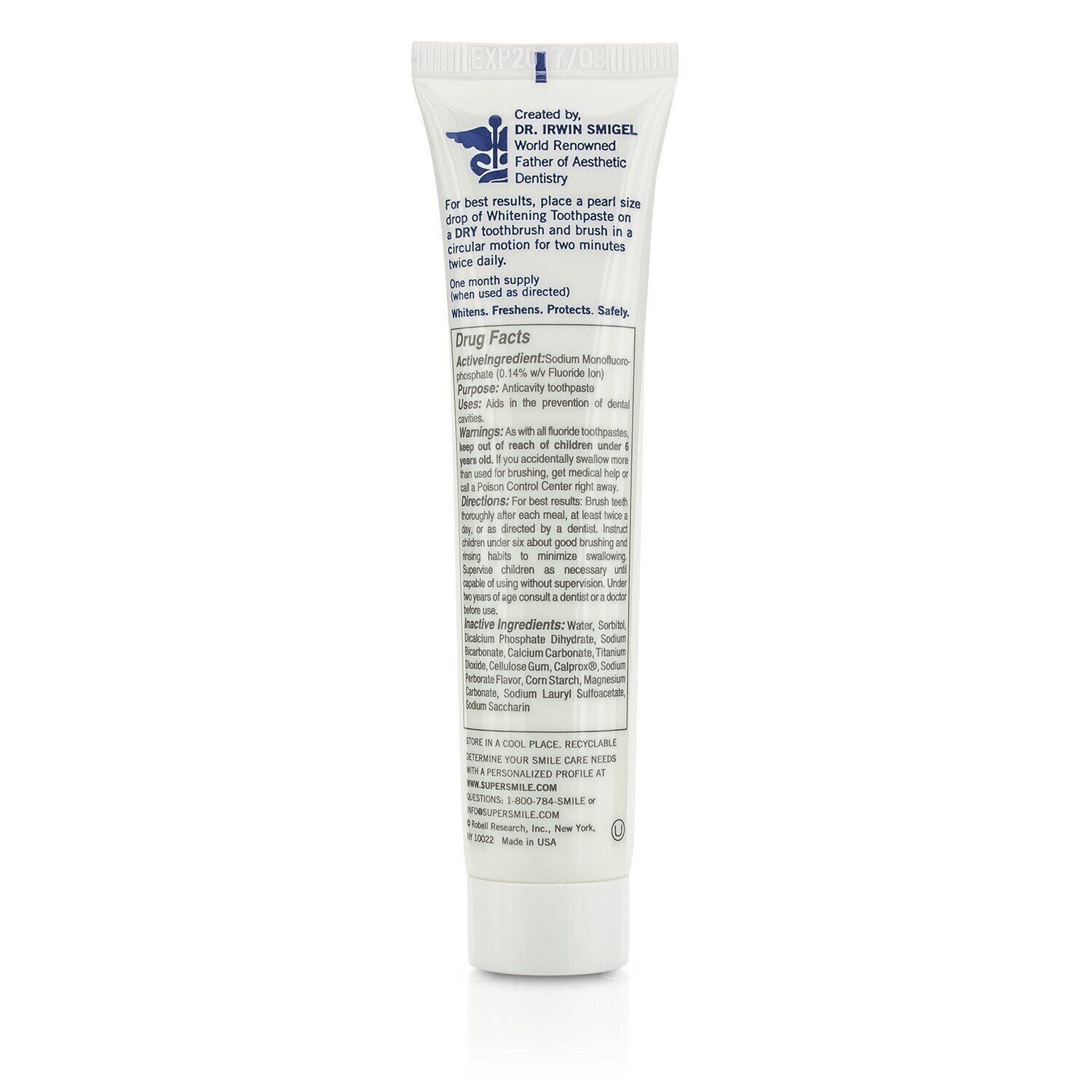 Professional Whitening Toothpaste - Original Mint (Box Slightly Damaged) by Supersmile - Image 3
