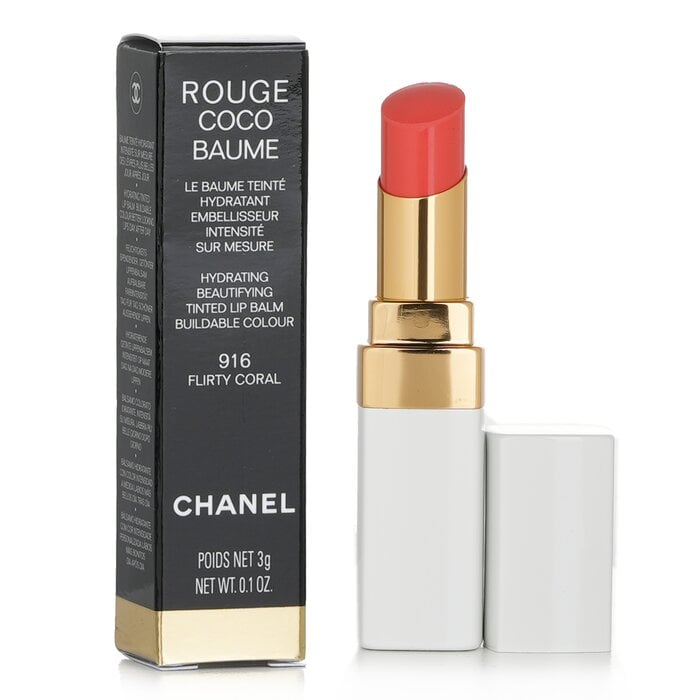 مرطب الشفاه روج كوكو بوم لترطيب وتجميل الشفاه - # 916 مرجاني فليرتي 3g/0.1oz من Chanel - صورة 2