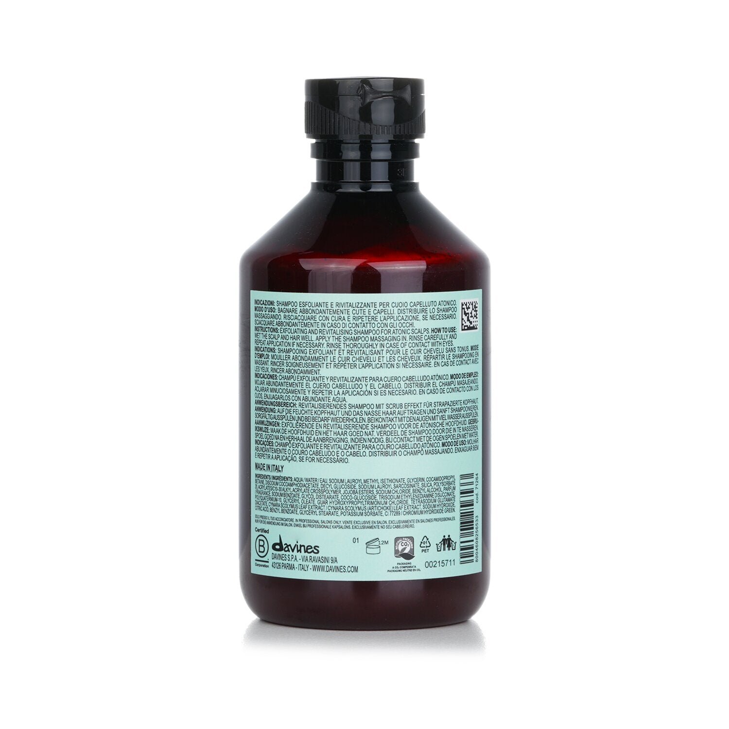 Natural Tech شامبو مقشر مزيل للسموم (لفروة الرأس الضعيفة) من Davines - صورة 3