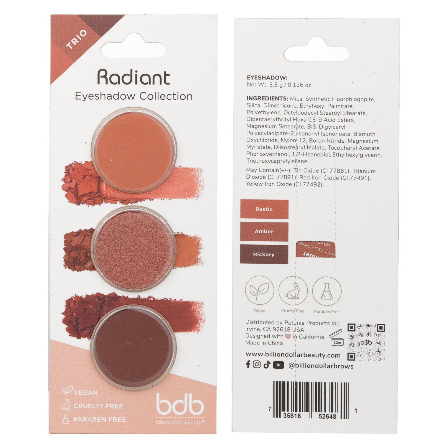 Eyeshadow Collection Trio - #Radiant by Billion Dollar Brows - Image 3