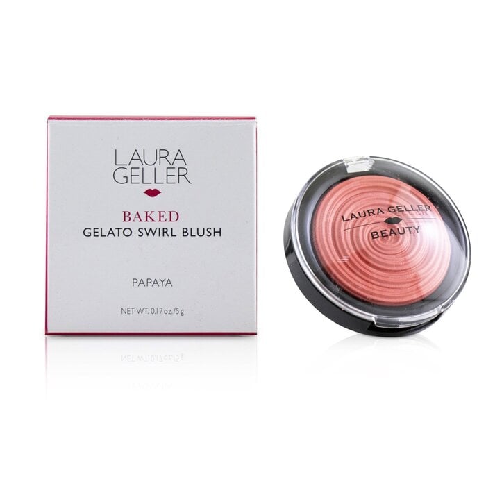 أحمر خدود Baked Gelato Swirl - # Papaya 5g/0.17oz من لورا جيلر - صورة 2