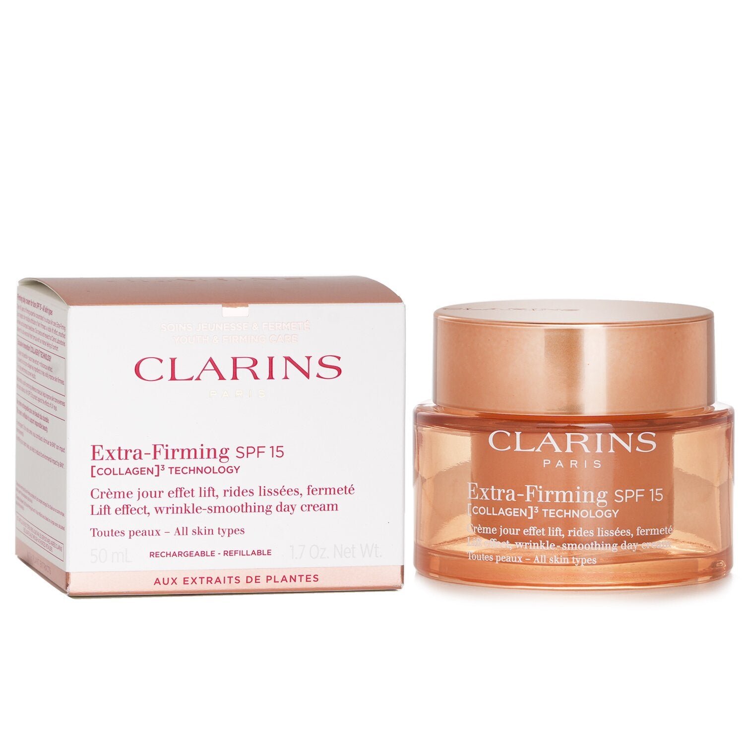 Extra Firming SPF 15 Lift Effect Wrinkle Smoothing Day Cream من Clarins - صورة 2