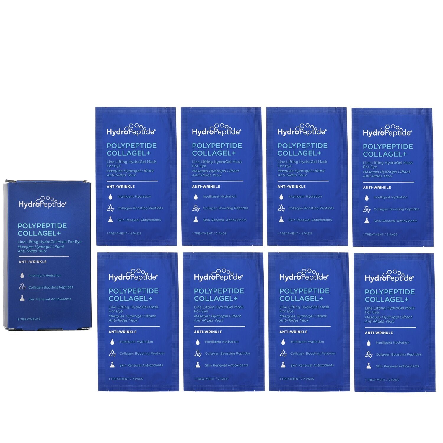 Polypeptide Collagel+ Line Lifting Hydrogel Mask For Eye by HydroPeptide - Image 1