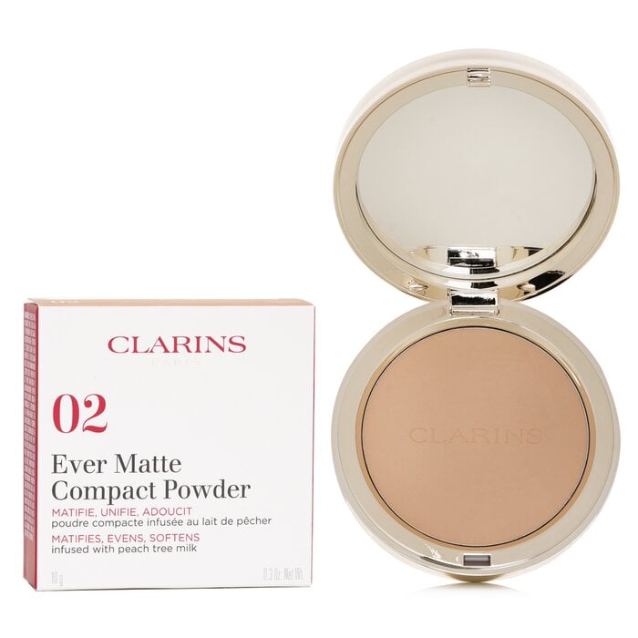 بودرة مضغوطة من ايفر مات - # 02 فاتح 10g/0.3oz من Clarins - صورة 2