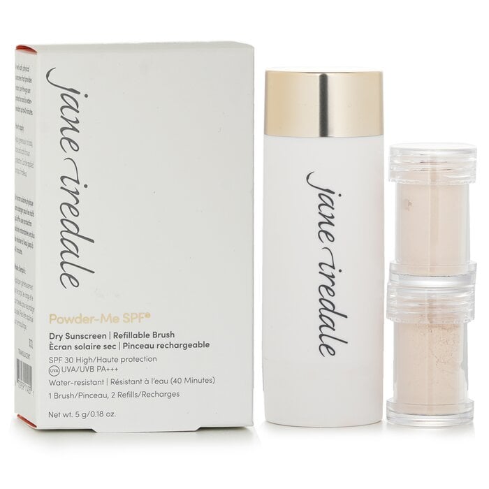 فرشاة قابلة للتبعئة Powder Me (فرشاة عدد 1، عبوة احتياطية عدد 2) - شفاف 2x2.5g/0.09oz من Jane Iredale - صورة 2