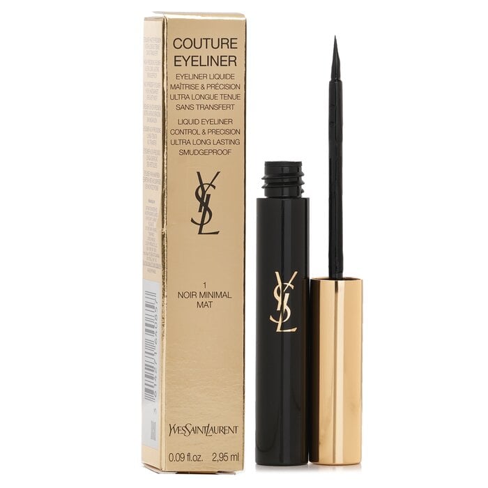 قلم عيون سائل Couture - # 1 Noir Minimal Mat 2.95ml/0.09oz من Yves Saint Laurent - صورة 2