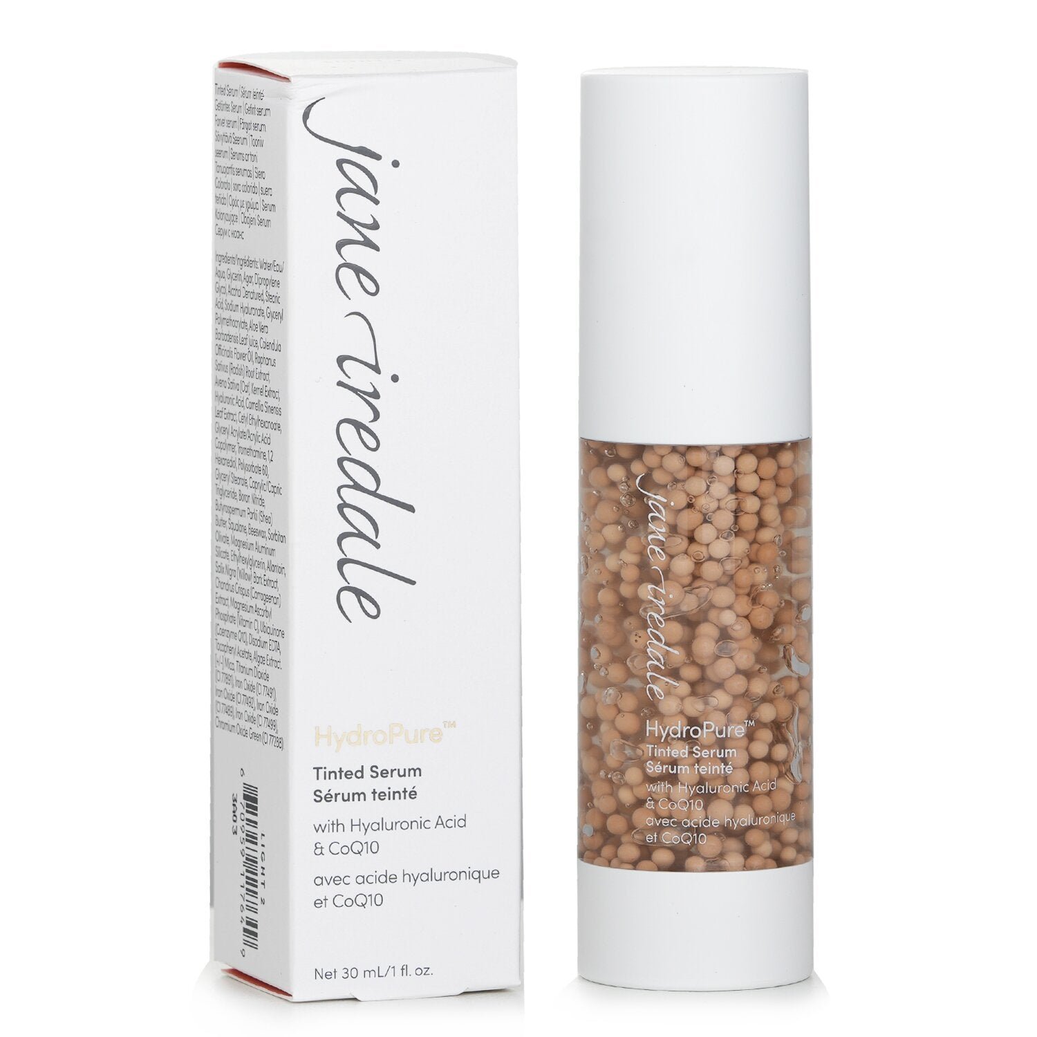 HydroPure Tinted Serum with Hyaluronic Acid + CoQ10 #Light 2 by Jane Iredale - Image 2