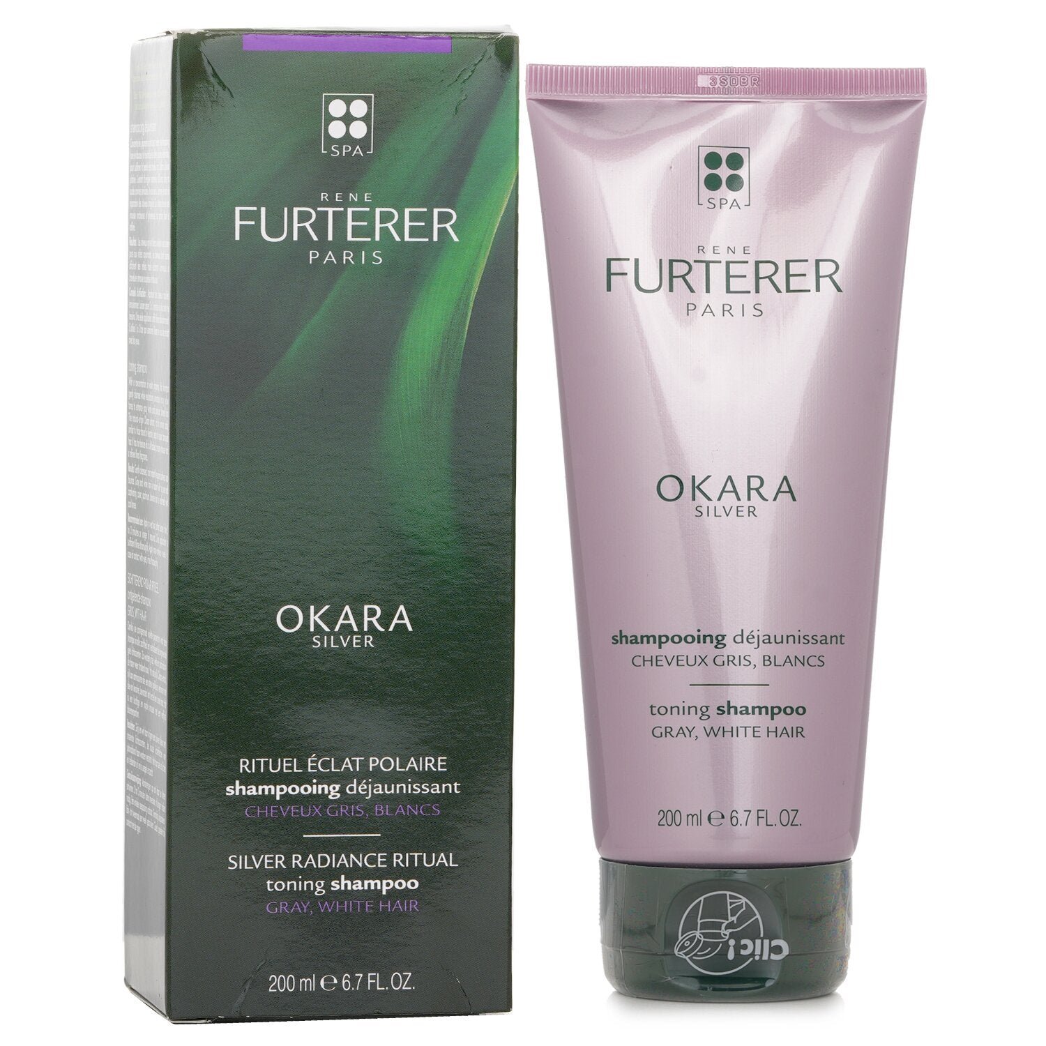 Okara Silver Silver Radiance Ritual Toning Shampoo (Gray, White Hair) by Rene Furterer - Image 2
