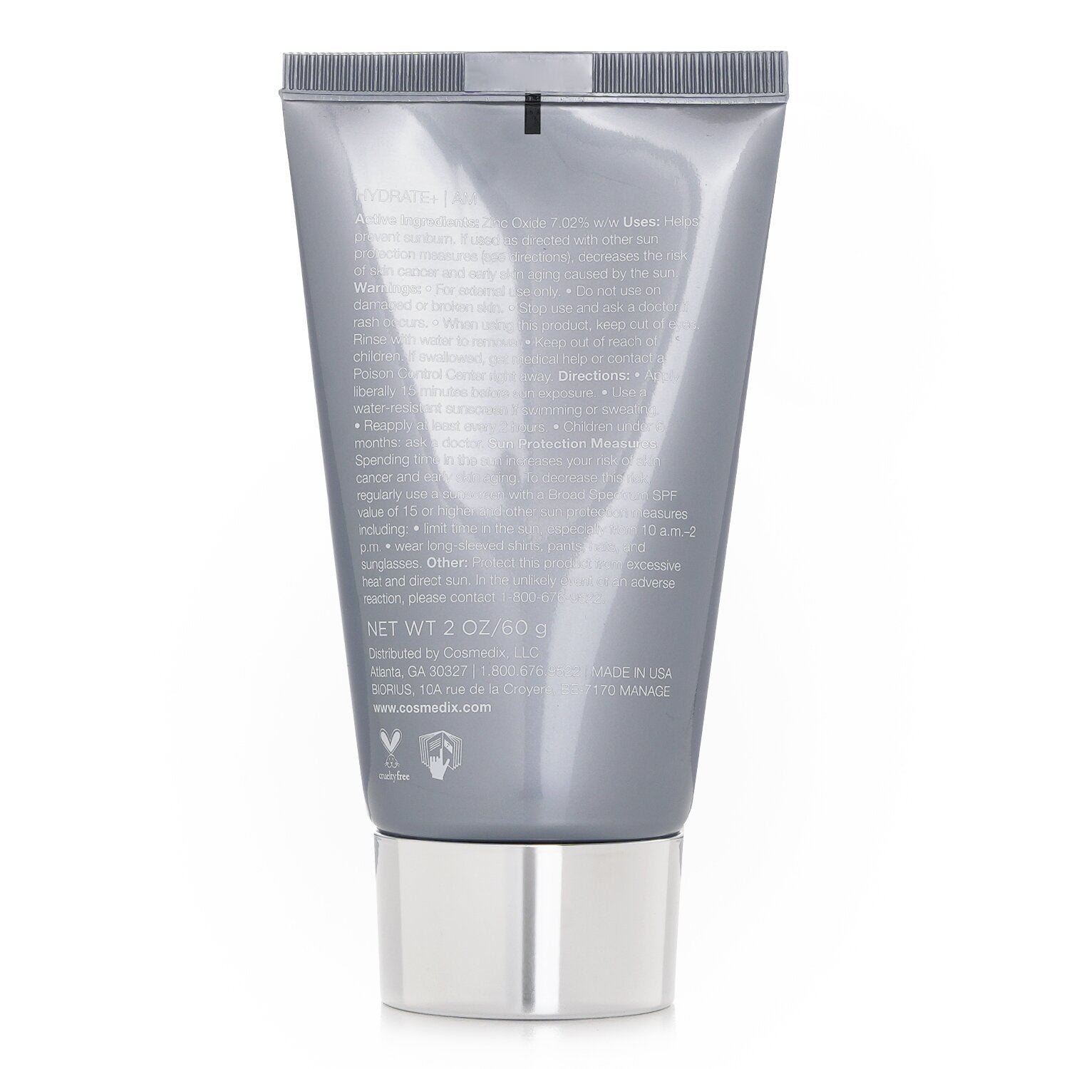 Hydrate + Moisturizing Sunscreen SPF 17 by CosMedix - Image 3
