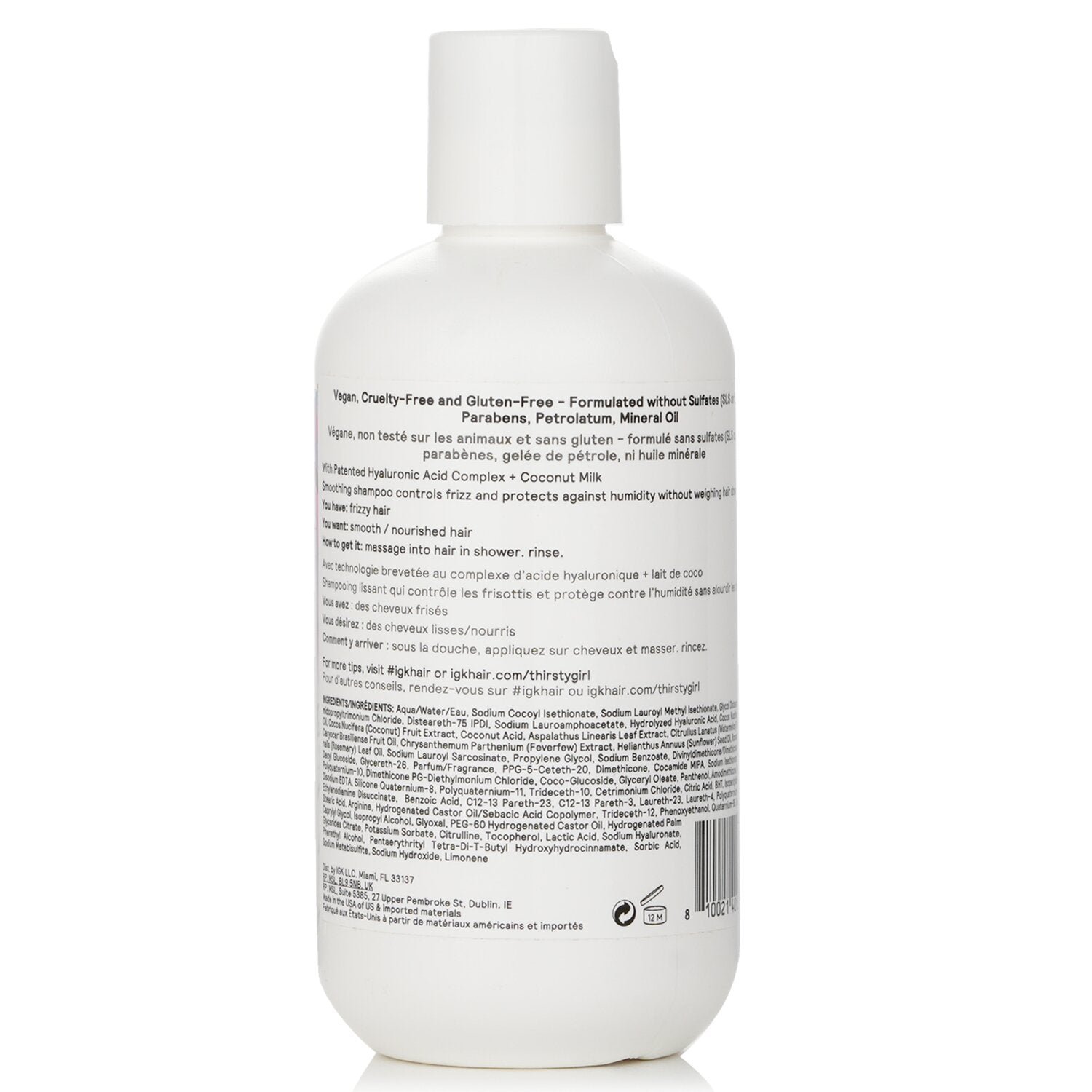 Thirsty Girl Coconut Milk Anti-Frizz Shampoo by IGK - Image 3