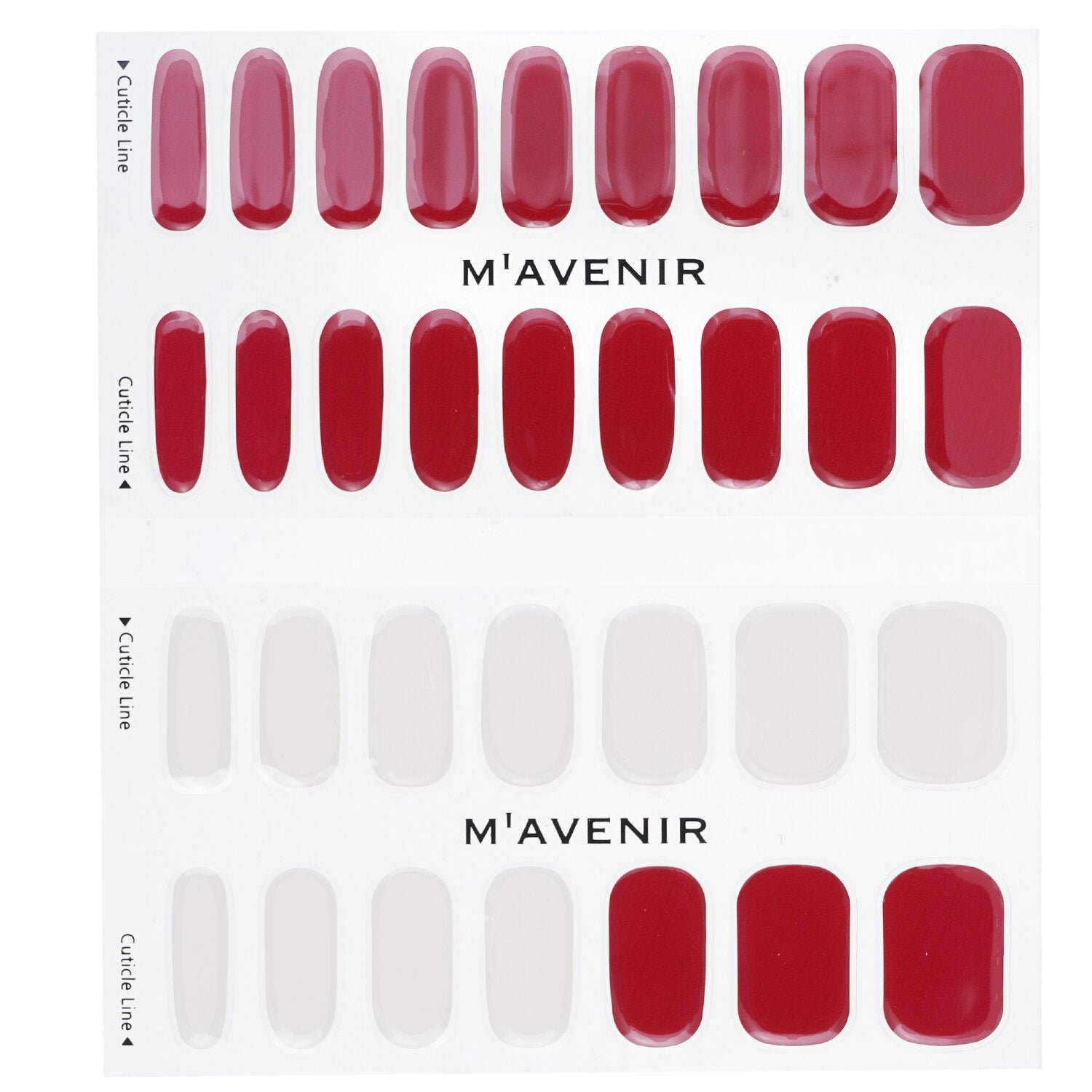 Nail Sticker (Red) - # Burgundy Day Nail by Mavenir - Image 2