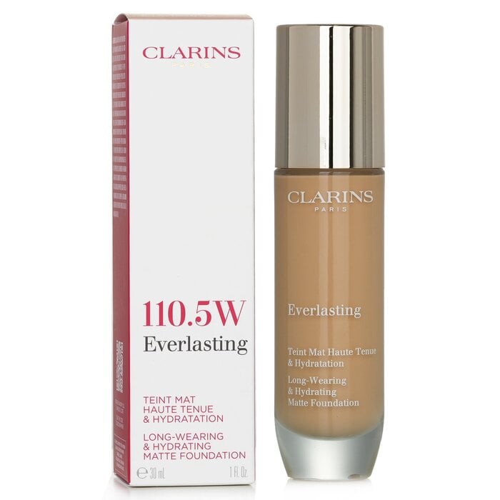 أساس مرطب غير لامع طويل الأمد - # 110.5W تاوني 30ml/1oz من Clarins - صورة 2