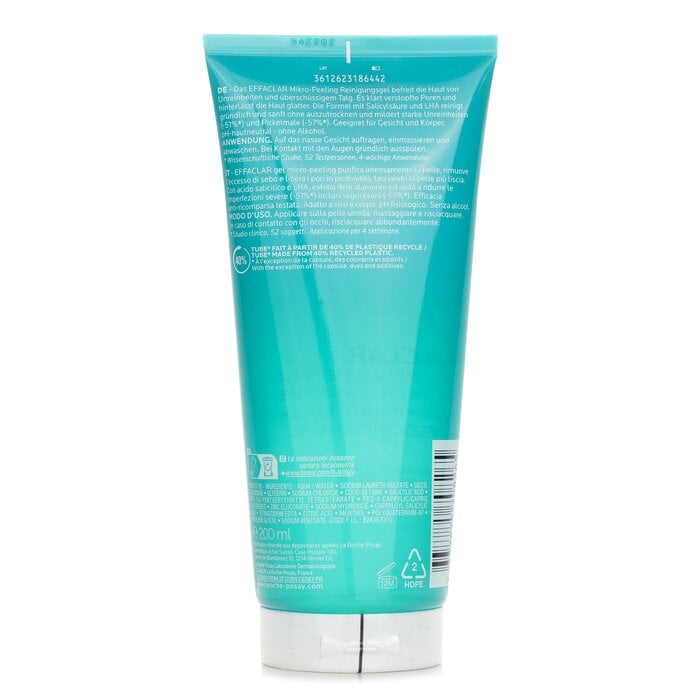 Effaclar Micro-Peeling Purifying Gel - For Acne-Prone Skin(Random Packaging) 200ml/6.7oz by La Roche Posay - Image 3