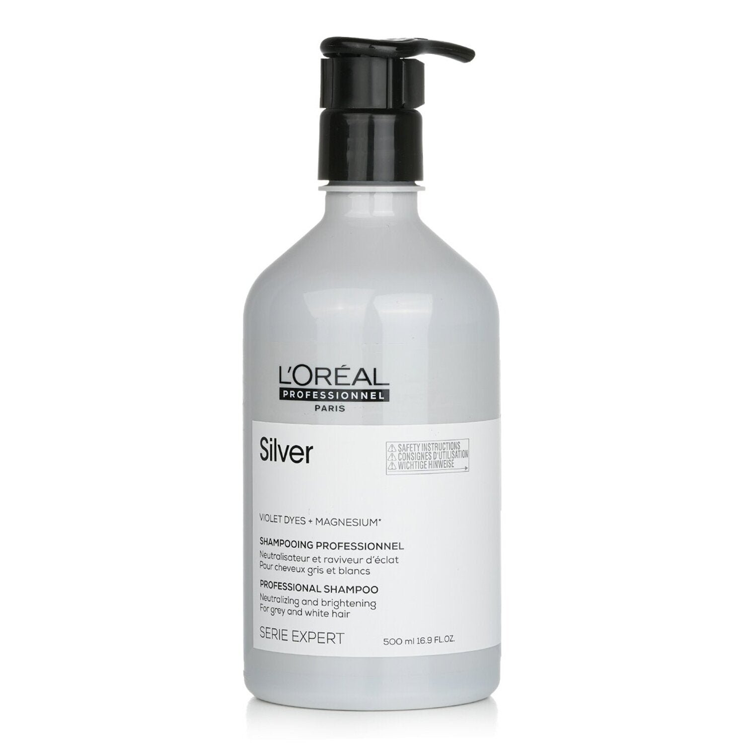Professionnel Serie Expert - Silver Violet Dyes + Magnesium Neutralising and Brightening Shampoo (For Grey and White Hair) by L'Oreal - Image 1