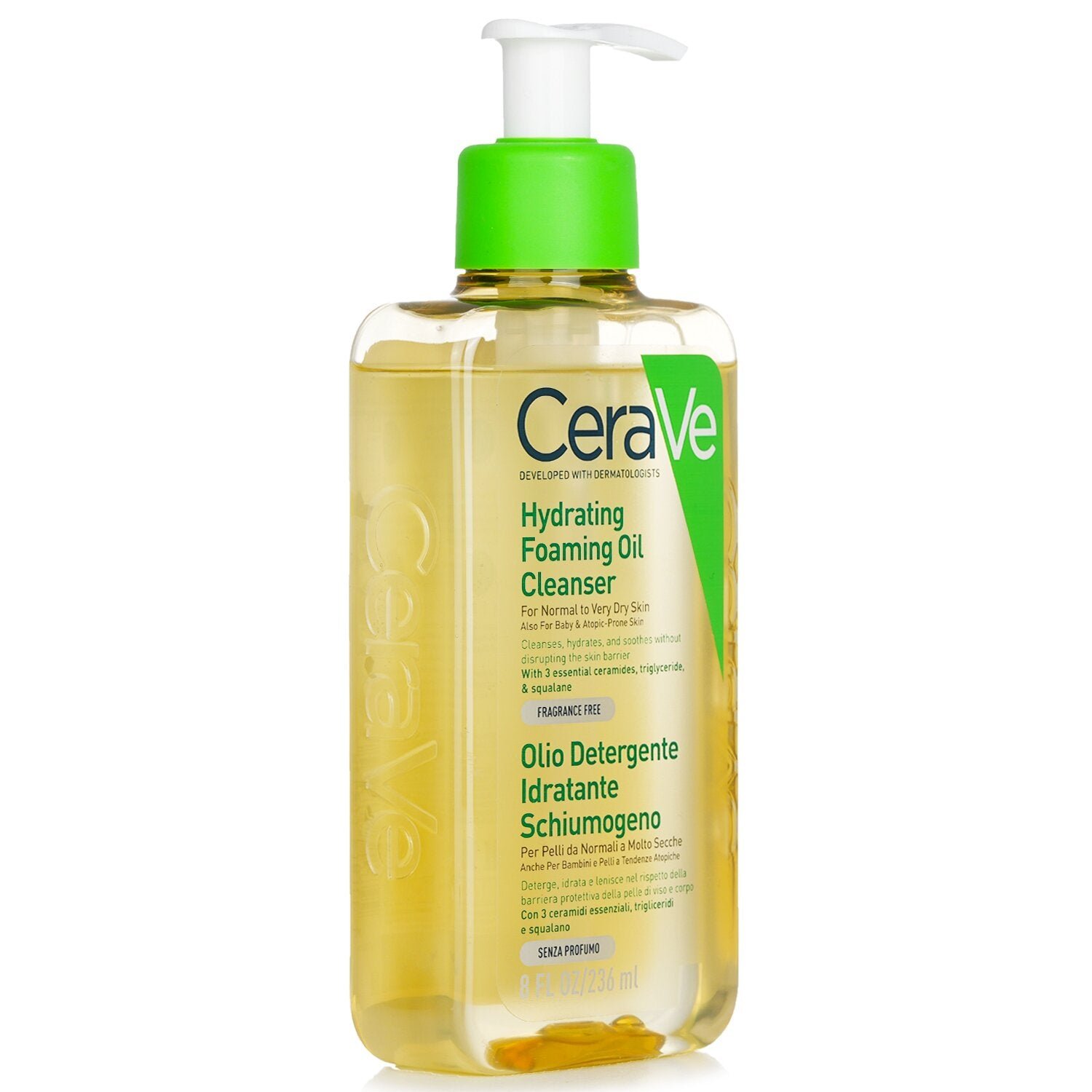 منظف الزيت الرغوي المرطب من CeraVe - صورة 2