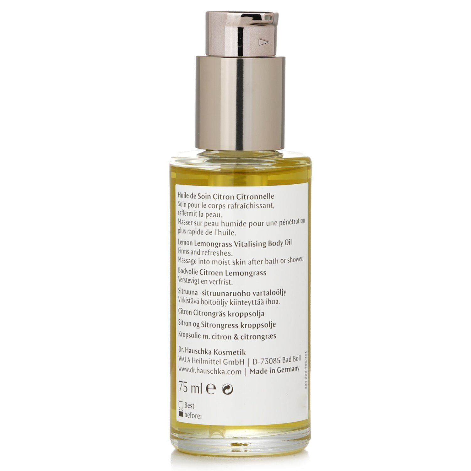 Lemon Lemongrass Vitalising Body Oil - Firms & Refreshes by Dr. Hauschka - Image 3