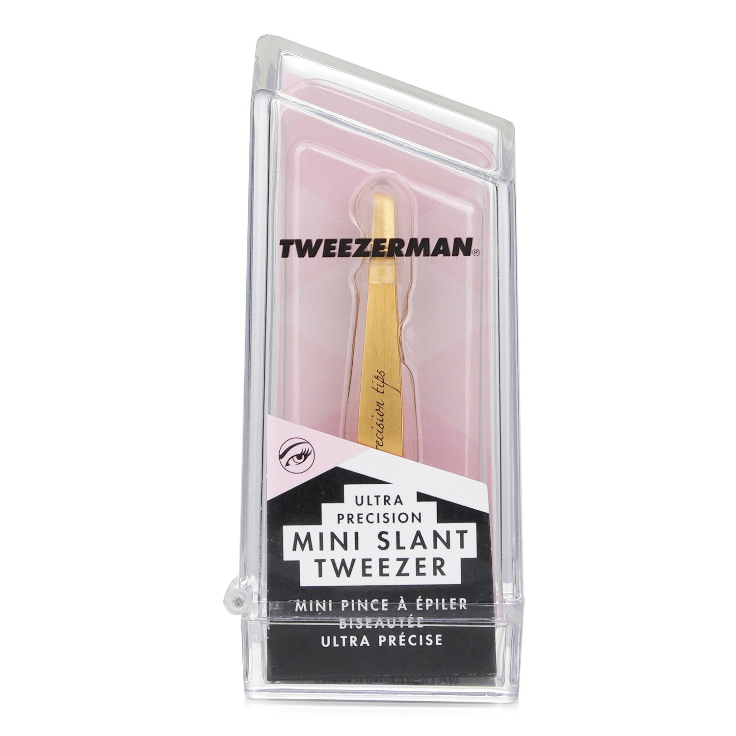 Mini Slant Tweezer Ultra Precision (Tin Coated) (Studio Collection) by Tweezerman - Image 1