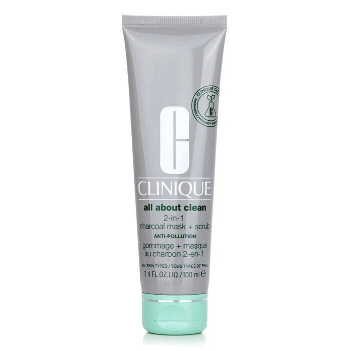 ماسك فحمي 2 بـ1 + منظف فرك All About Clean 100ml/3.4oz من Clinique - صورة 1
