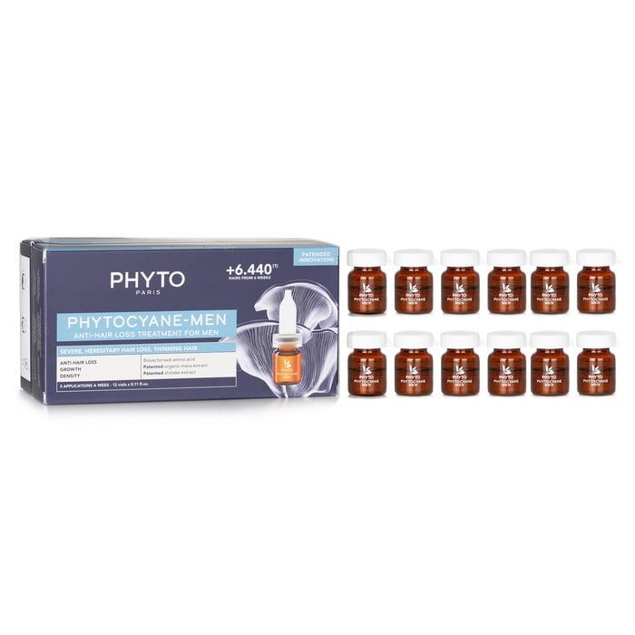 علاج فيتوسيان ضد تساقط الشعر (للرجال) 12x3.5ml/0.11oz من Phyto - صورة 1
