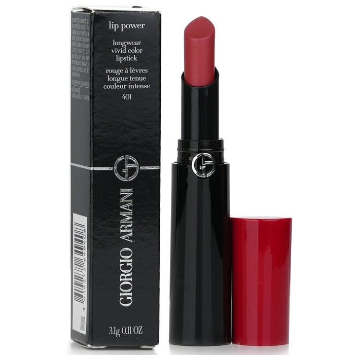 Lip Power Longwear Vivid Color Lipstick - # 401 Passione 3.1g/0.11oz by Giorgio Armani - Image 2
