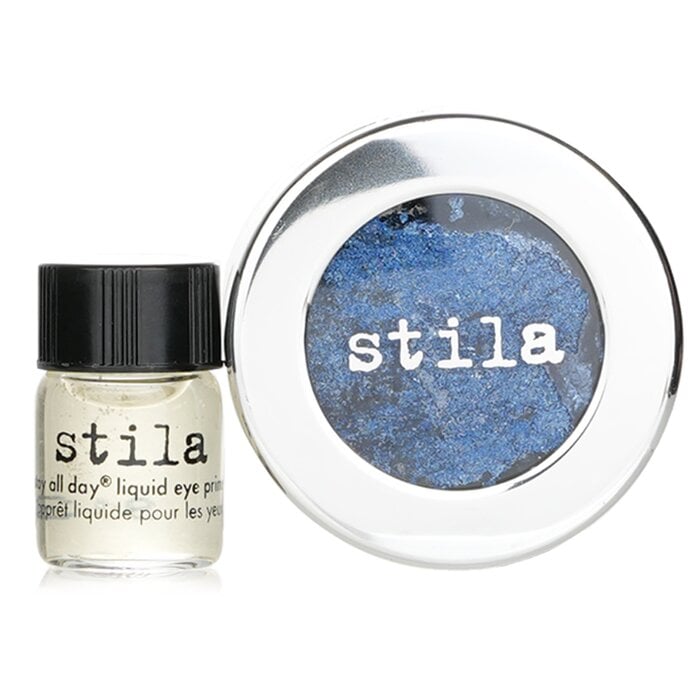 ظلال عيون Magnificent Metals Foil Finish مع أساس سائل عيون صغير Stay All Day - Metallic Cobalt 2pcs من Stila - صورة 2