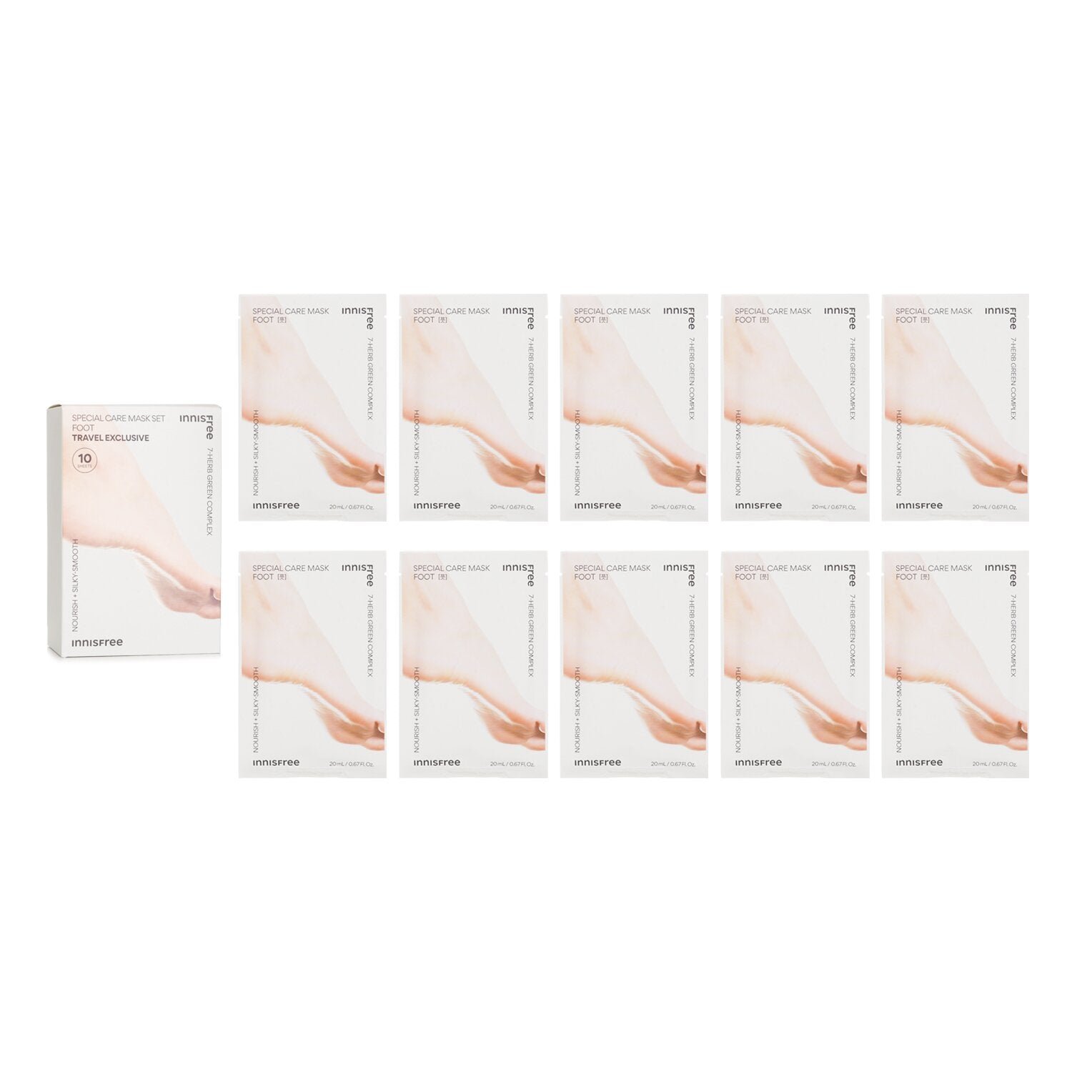 Special Care Mask Set Foot Travel Exclusive by Innisfree - Image 1