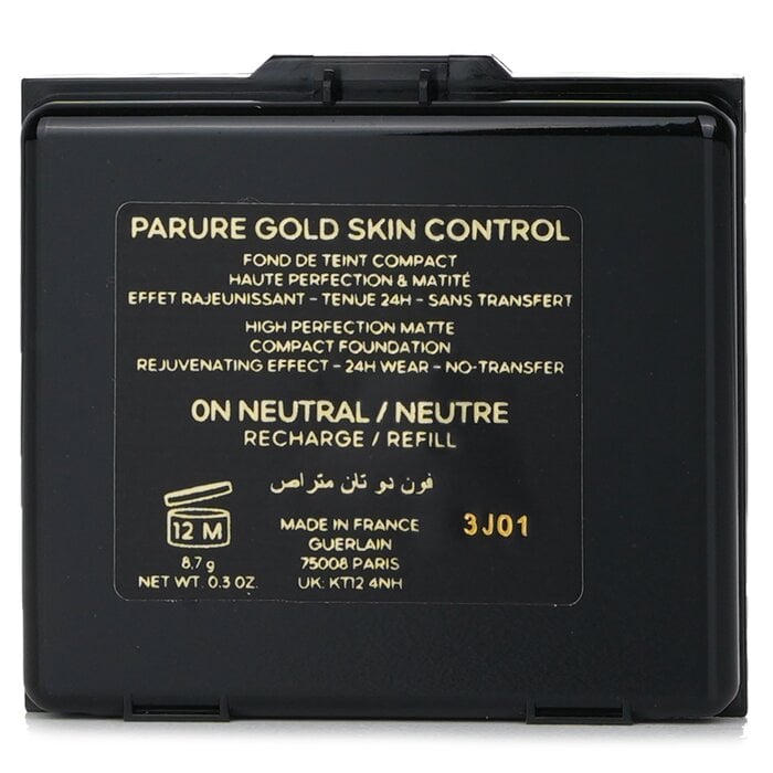 Parure Gold Skin Control High Perfection Matte Compact Foundation Refill - # 0N Neutral 8.7g/0.3oz by Guerlain - Image 3
