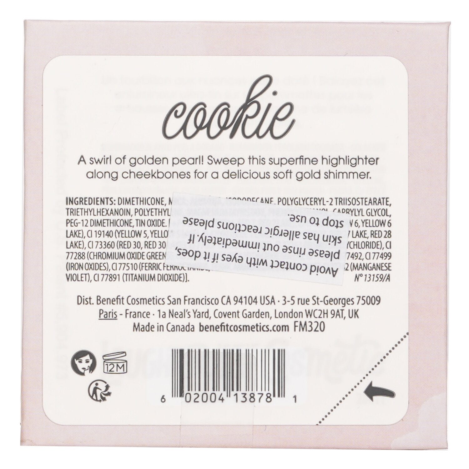 Cookie Golden Pearl Highlighter by Benefit - Image 3