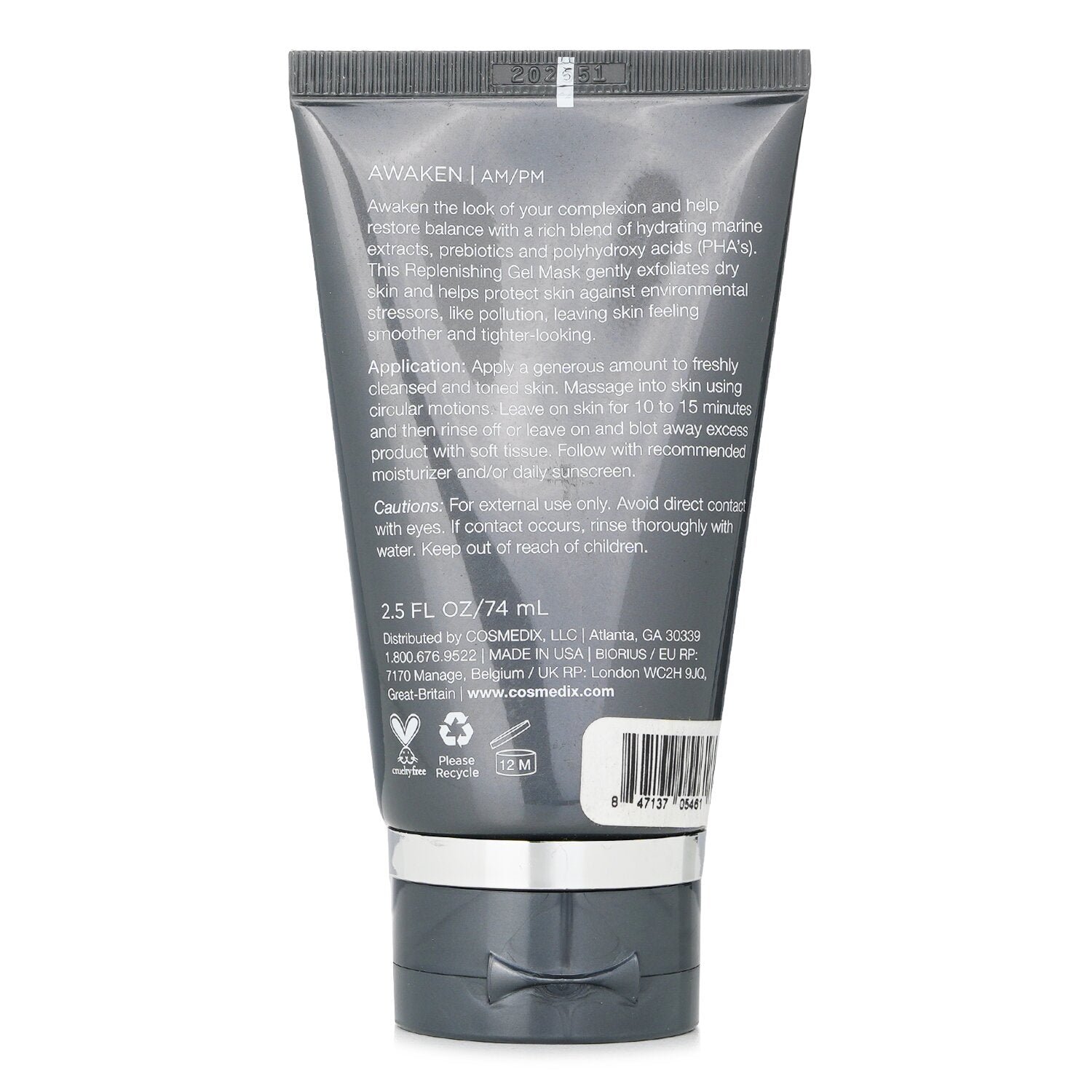Elite Awaken Replenishing Gel Mask (Unboxed) by CosMedix - Image 3