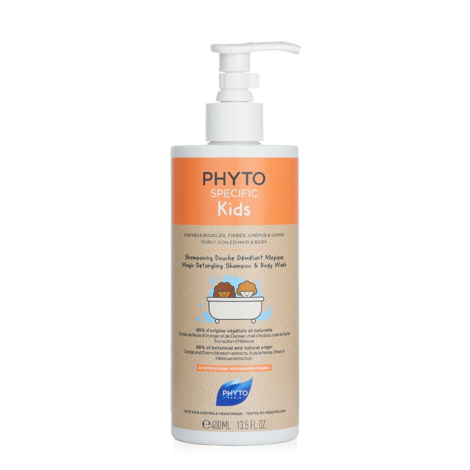 Phyto Specific Kids Magic Detangling Shampoo & Body Wash - شعر وجسم مجعد وملفوف (للأطفال 3 سنوات فما فوق) من Phyto - صورة 1