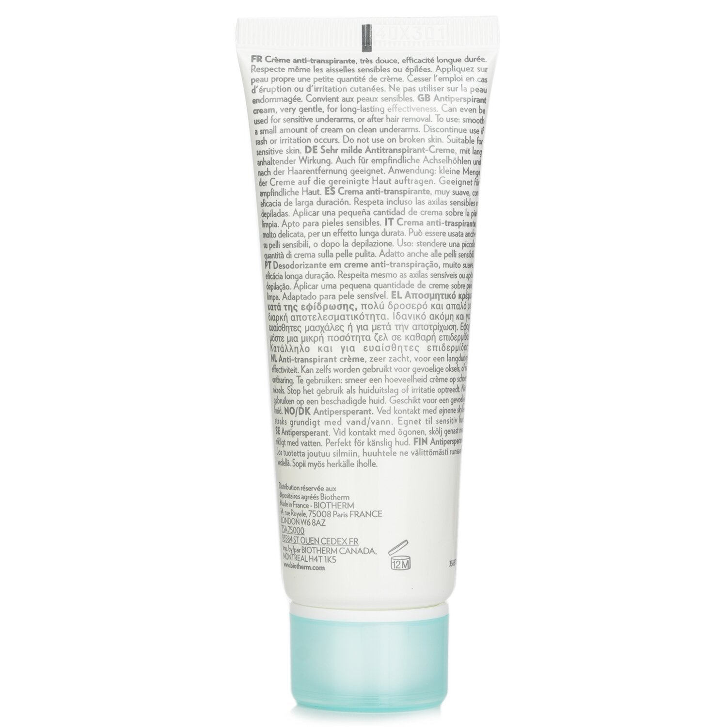 Deo Pure كريم مانع للعرق من Biotherm - صورة 3