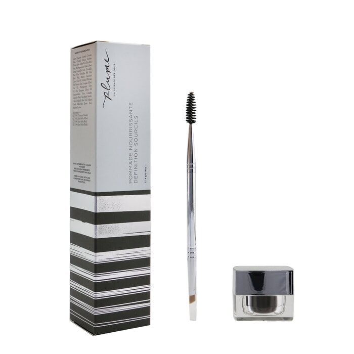 Nourish & Define Brow Pomade (With Dual Ended Brush) - # Endless Midnight 4g/0.14oz by Plume Science - Image 2