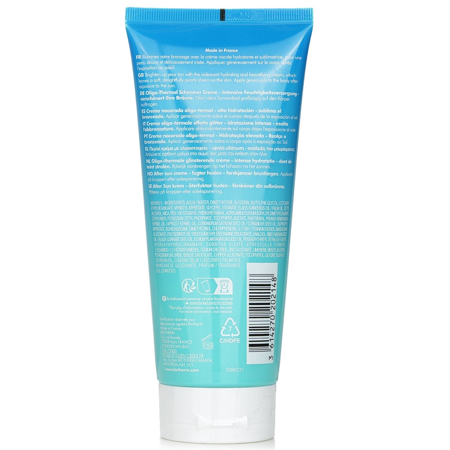 Oligo-Thermale Sparkle Cream Intense Moisturization Beautifies Your Tan by Biotherm - Image 3