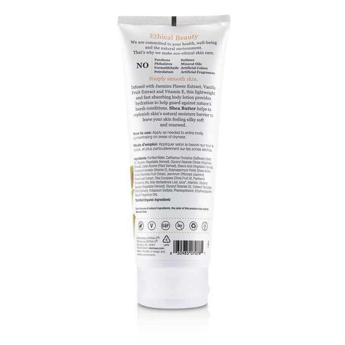 Jasmine & Vanilla Hydrating Shea Body Lotion 227g/8oz by Derma E - Image 3