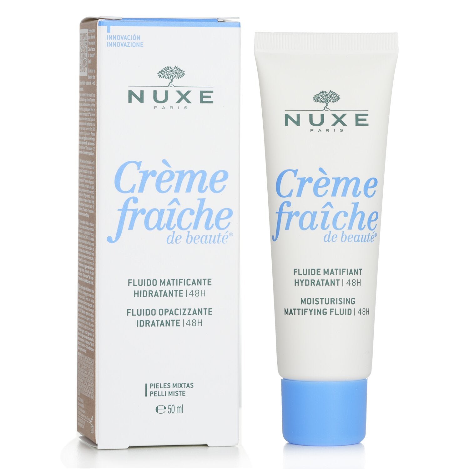 كريم Fraiche De Beaute سائل إزالة اللمعان لمدة 48 ساعة من Nuxe - صورة 2
