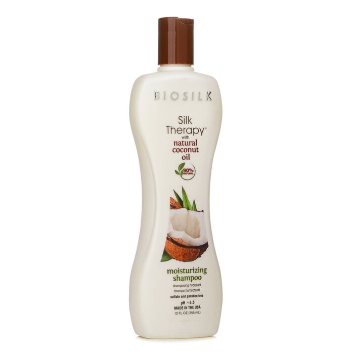 Silk Therapy with Coconut Oil Moisturizing Shampoo 355ml/12oz by BioSilk - Image 2
