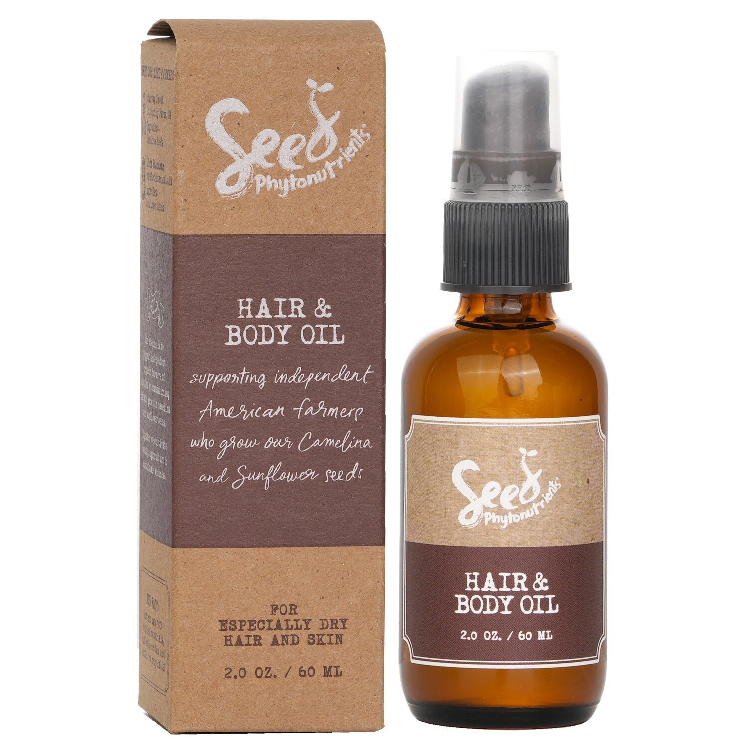 Hair & Body Oil (For Especially Dry Hair and Skin) by Seed Phytonutrients - Image 2