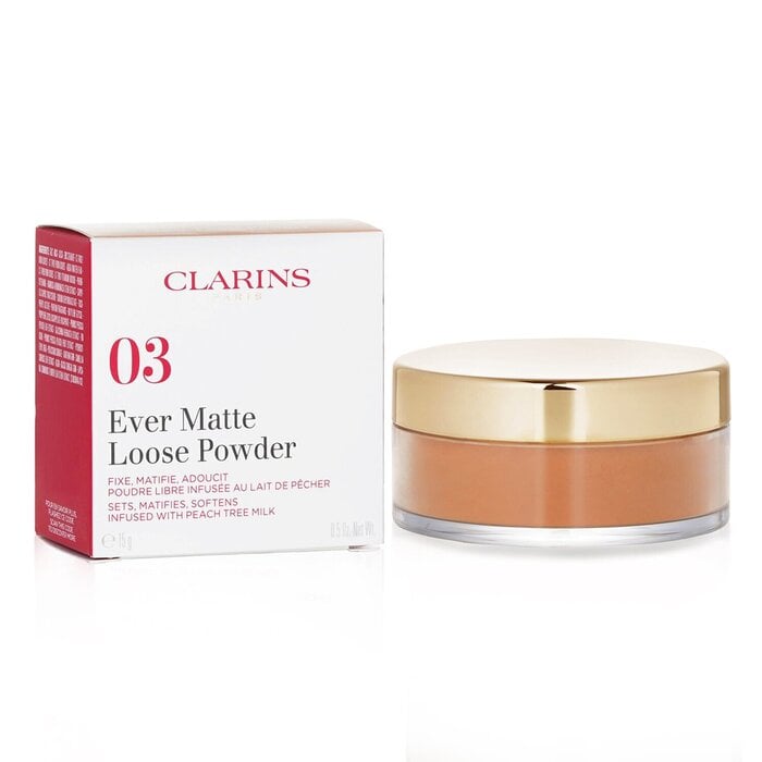 بودرة سائبة ايفر مات - # 03 يونيفرسال ديب 15g/0.5oz من Clarins - صورة 3