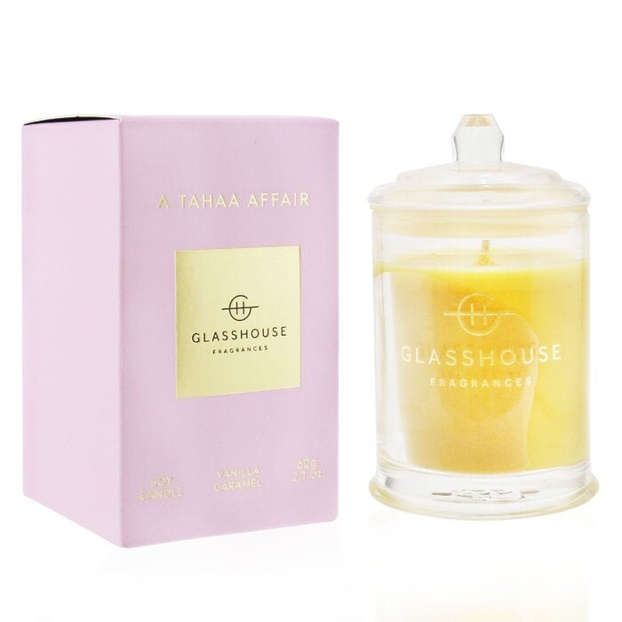 شمع صويا معطر ثلاثي - A Tahaa Affair (كرميل فانيلا) 60g/2.1oz من جلاس هاوس - صورة 1